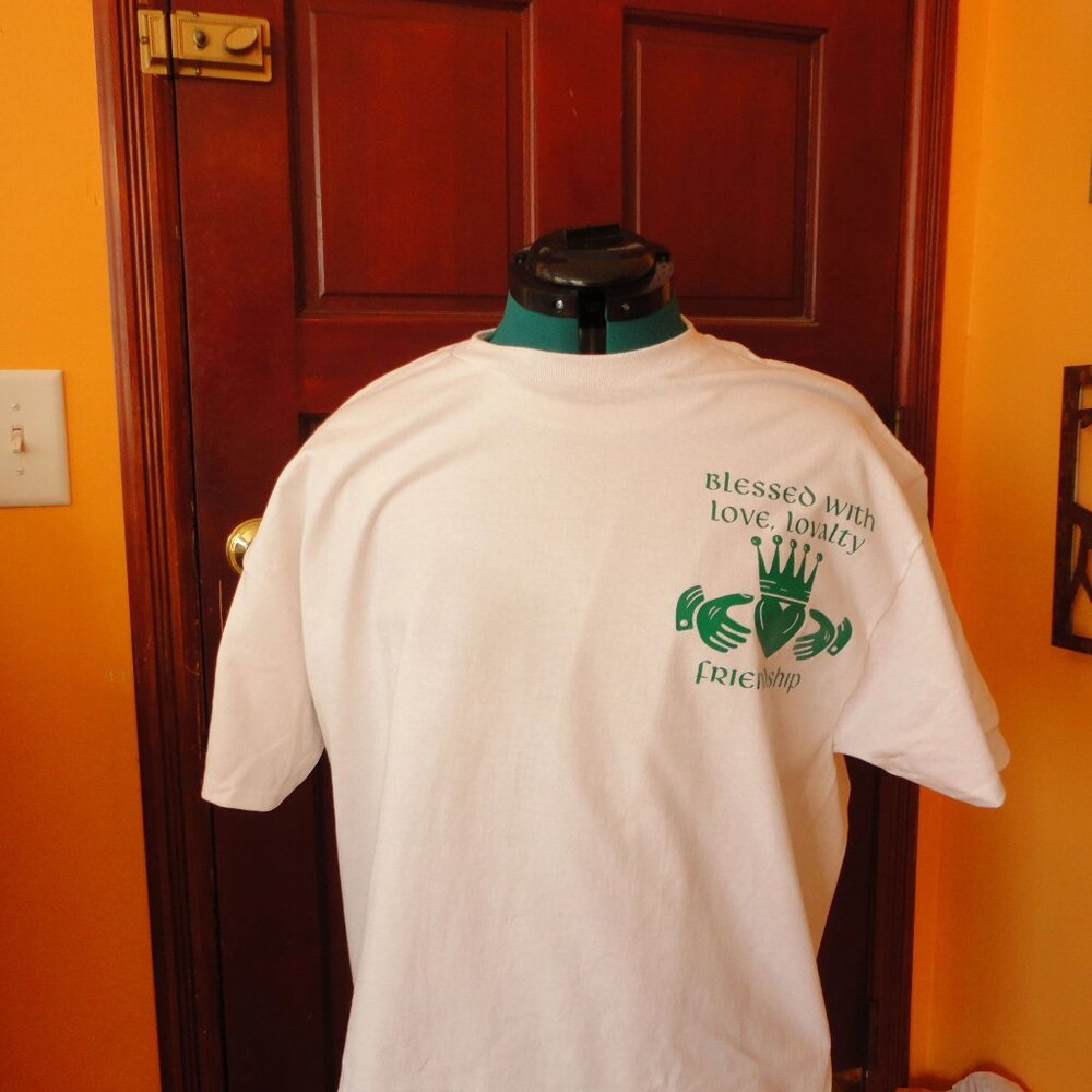 White Claddagh T-shirt